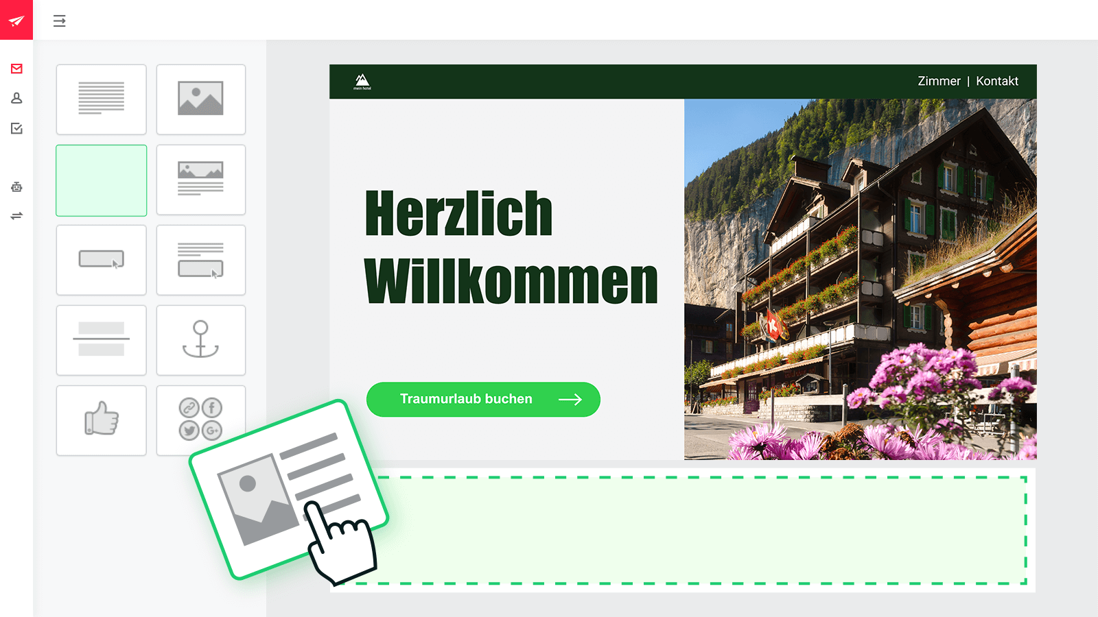 Intuitives Newsletter-Marketing-Tool für Hotels